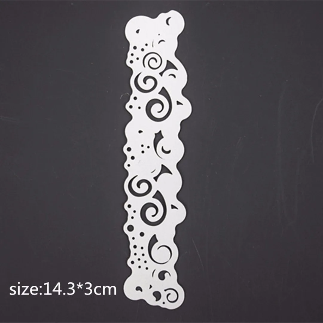 143*30mm New Wave Lace Metal Cutting Dies Stencil For DIY Scrapbooking Embossing Craft