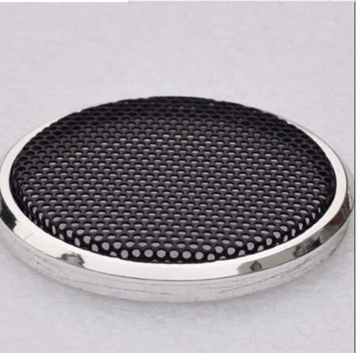 2PCS 4" Inch Plating Car Speaker Cover Tweeter Grille Waffle Mesk