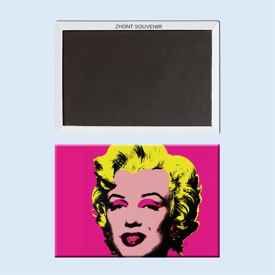 

The_painting_of_Andy_Warhol_blonde_woman Fridge Magnets Souvenir 22221