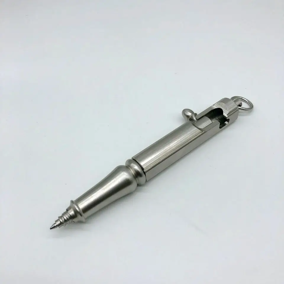 Новая тактическая ручка из нержавеющей стали винтажный дизайн ручка болт переключатель Etro шариковая ручка принадлежности для самообороны EDC инструмент подарок