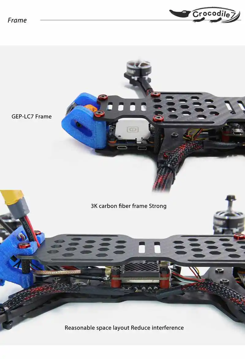 Горячая Распродажа geprc gep GEP-LC7-1080P 315 мм 7 дюймов RC FPV гоночный Дрон Betaflight F4 50A Runcam split 2S 1080P