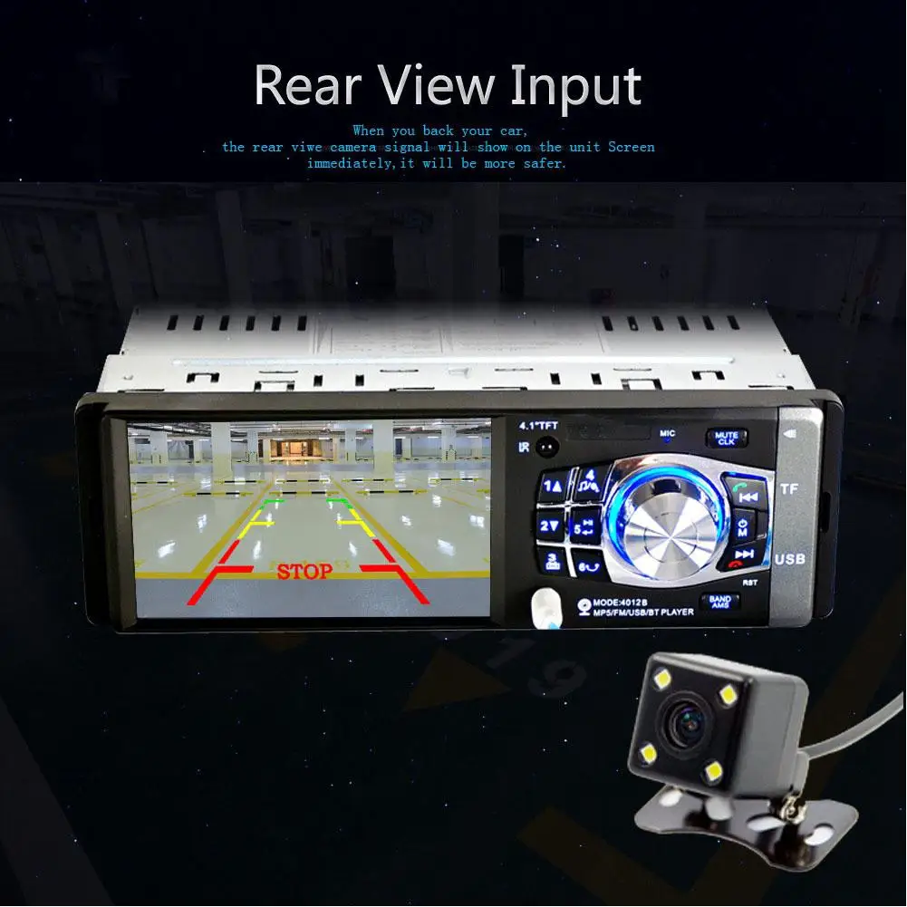Топ HD 4in 320*240 Bluetooth MP5 плеер аудио Радио зеркало заднего вида Камера плеер для автомобиля новая распродажа