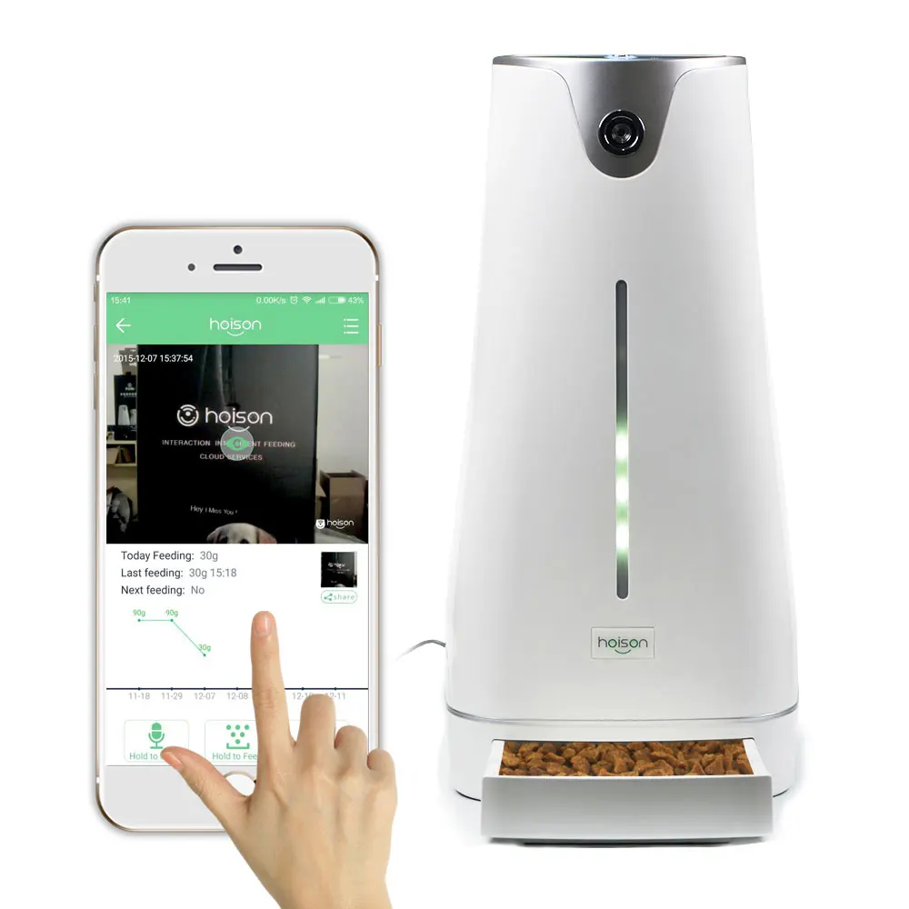 Smartfeeder Wi Fi Programmable Dog Feeder With Lcd Light Dispenser
