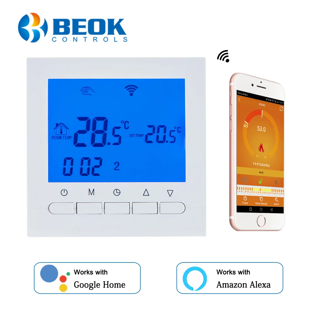 Beok 3a Gas Boiler Heating Wifi Thermostat App Remote Controls