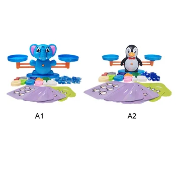 

Number Balance Math Games Montessori Scale Toys For Kids 3 Year Olds Baby Toddler Penguin Early Educational Math Toy