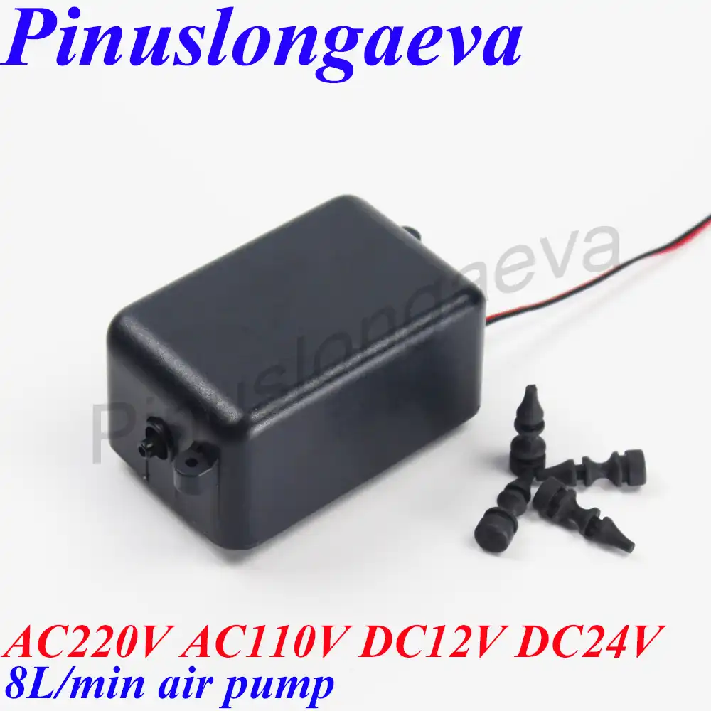 Pinuslongaeva 4 8 15 20 25л/мин озоновый Воздушный насос для аквариума, запчасти для генератора озона, воздушный насос с низким уровнем шума для спа, воздушный насос, компрессор - изображение