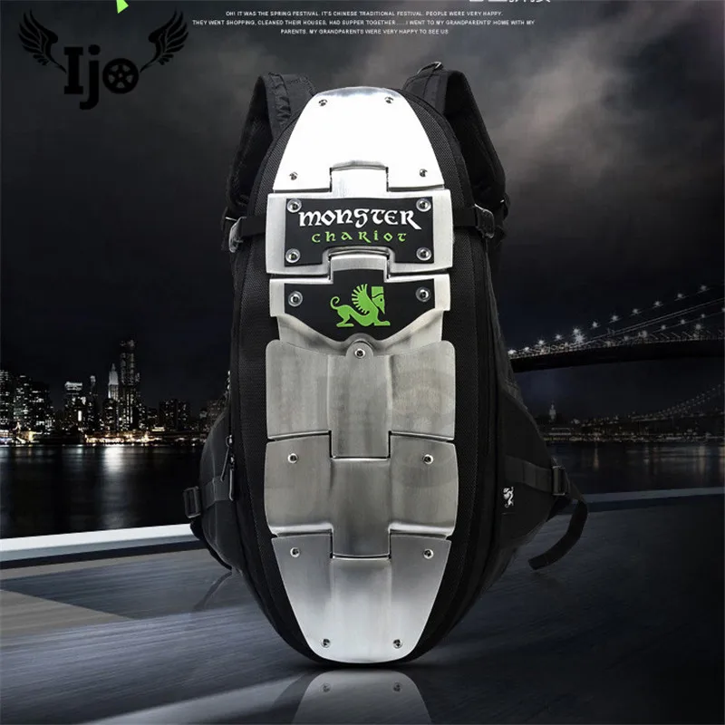 

Motorcycle ultra-hard aluminum alloy knight backpack motorcycle field crash-proof baffle tortoise shell helmet backpack