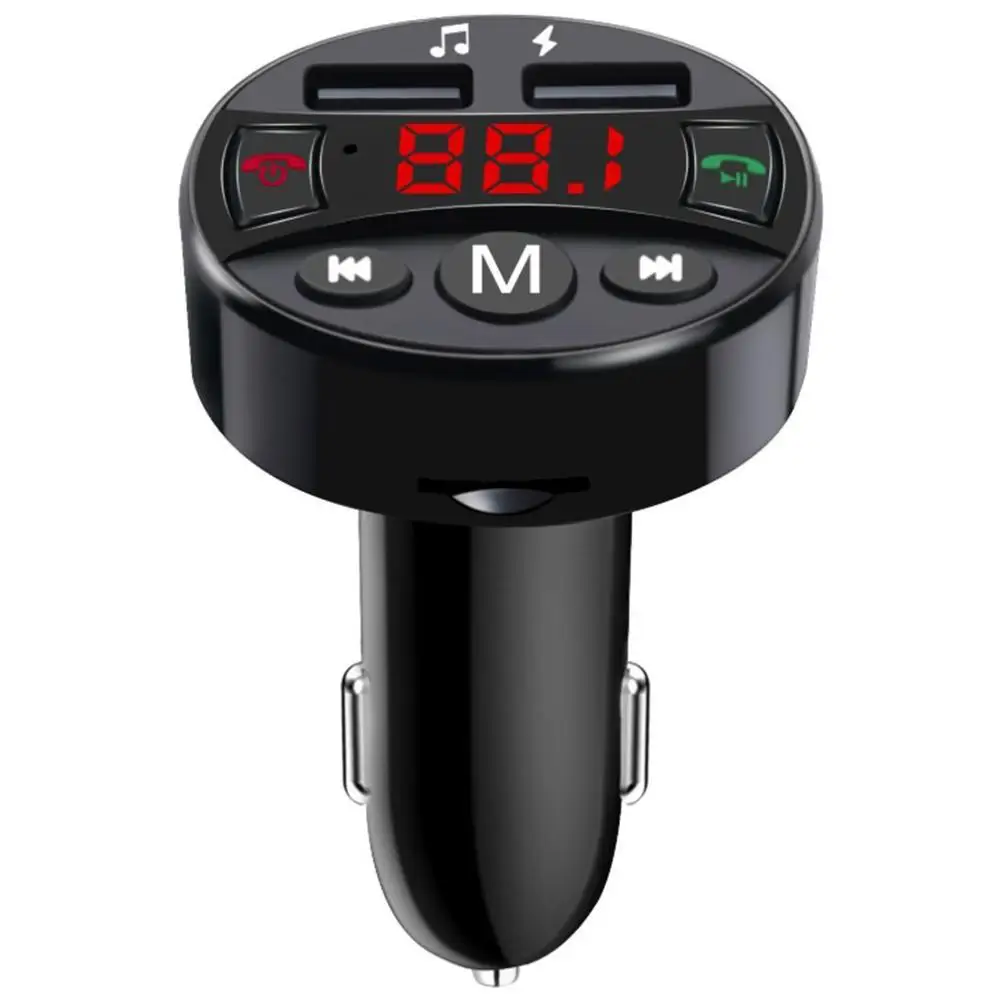 

Car Charger Car MP3 Bluetooth Handsfree Dual USB Mobile Phone Charger Cargador Coche Usb Car Charger