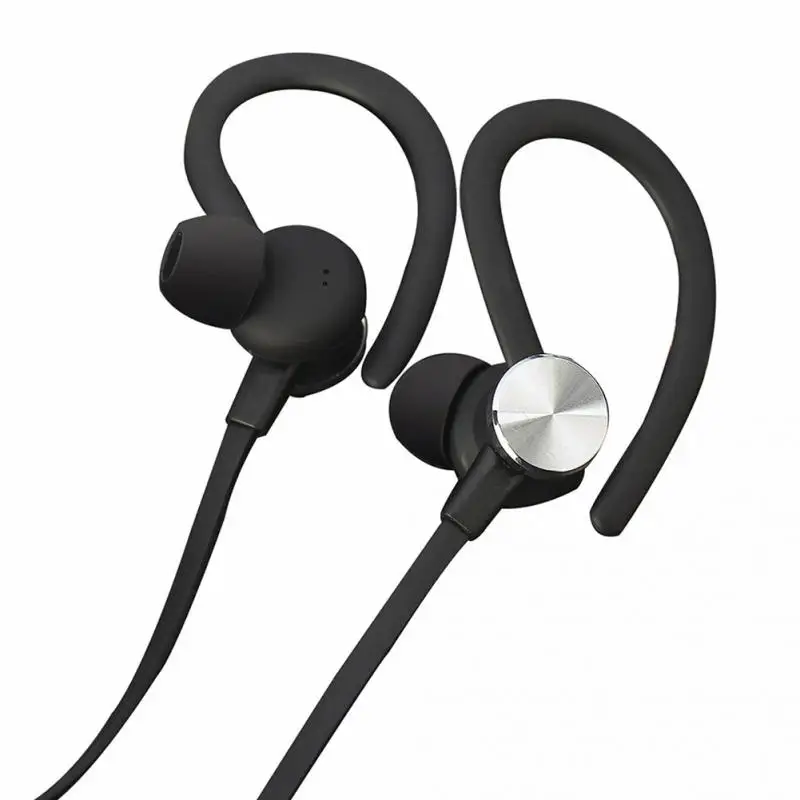 Black Bluetooth 4.0 Earphone Sports Running Wireless Headset Stereo Portable Ear Hook Earphones