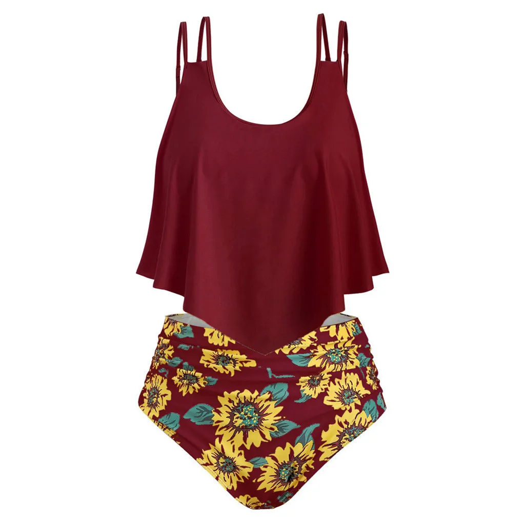 sunflower bikini high waisted