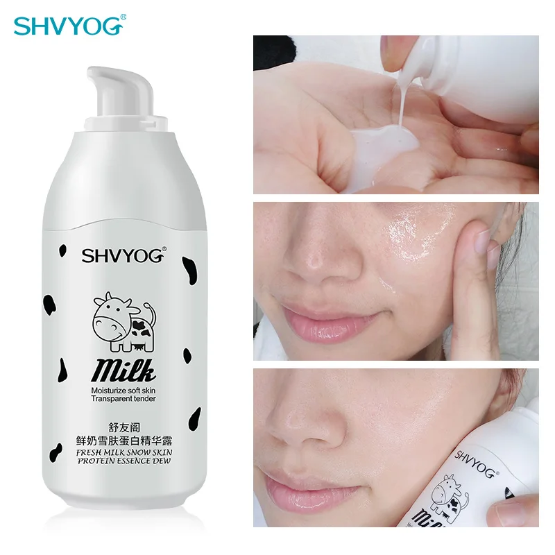 

SHVYOG Fresh Milk Face Serum Whitening Facial Serums Hyaluronic Acid Rose Milk Essence Anti-Aging Oil Control Deep Hydration