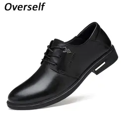 Для мужчин модельные туфли пояса из натуральной кожи официальная обувь для Высокое качество s Оксфордский бизнес туфли без каблуков