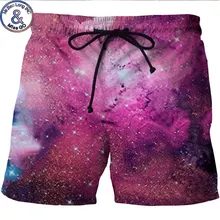 Для Мужчин's 3D пространство с космическим принтом; пляжные шорты Плавки летние быстросохнущая доска Шорты пляжная шорты мужские бермуды