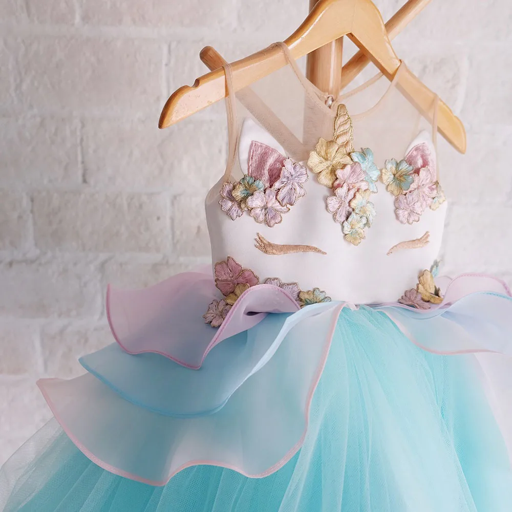 Kids Unicorn Tulle Dress 4
