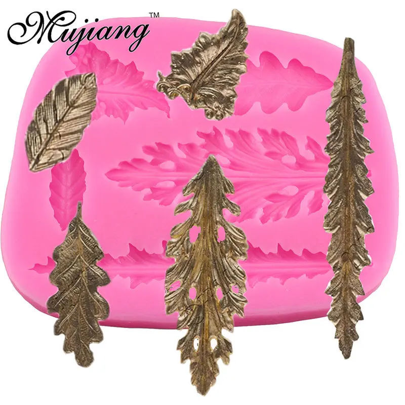 

Leaves Shape Silicone Mold Cupcake Fondant Molds DIY Sugarcraft Cake Decorating Tools Candy Fimo Clay Chocolate Gumpaste Mould