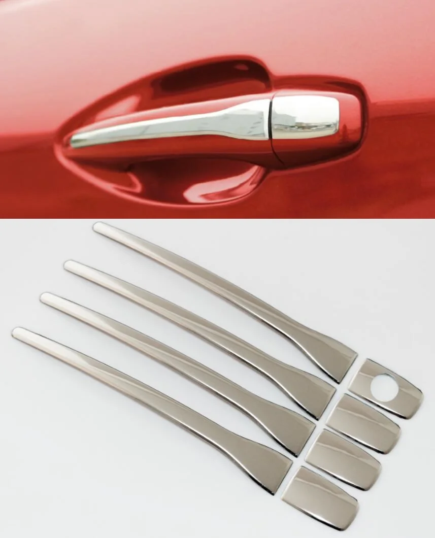 Накладка на дверные ручки из нержавеющей стали для Peugeot 207 301 208 2008 3008 408 308 Citroen C QUATRE