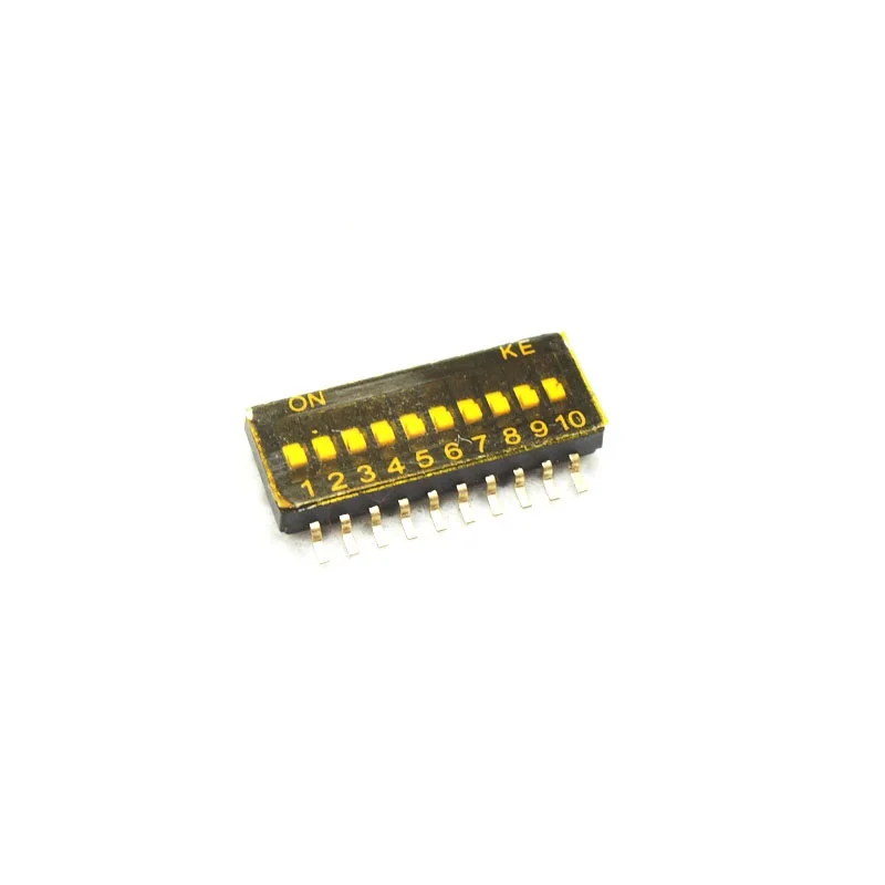 Бесплатная доставка SMD тумблер 10 P 1.27 мм Шаг 1.27-10 P кодирования переключатель