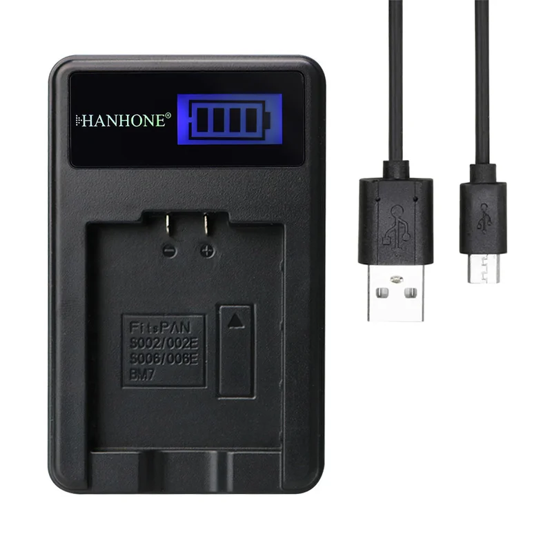 5 шт. CGA-S006 DMW-BMA7 ЖК USB зарядное устройство для Panasonic Lumix CGR-S006E FZ8 FZ18 FZ35 FZ28 FZ38 FZ30 FZ28S DMC-FZ7