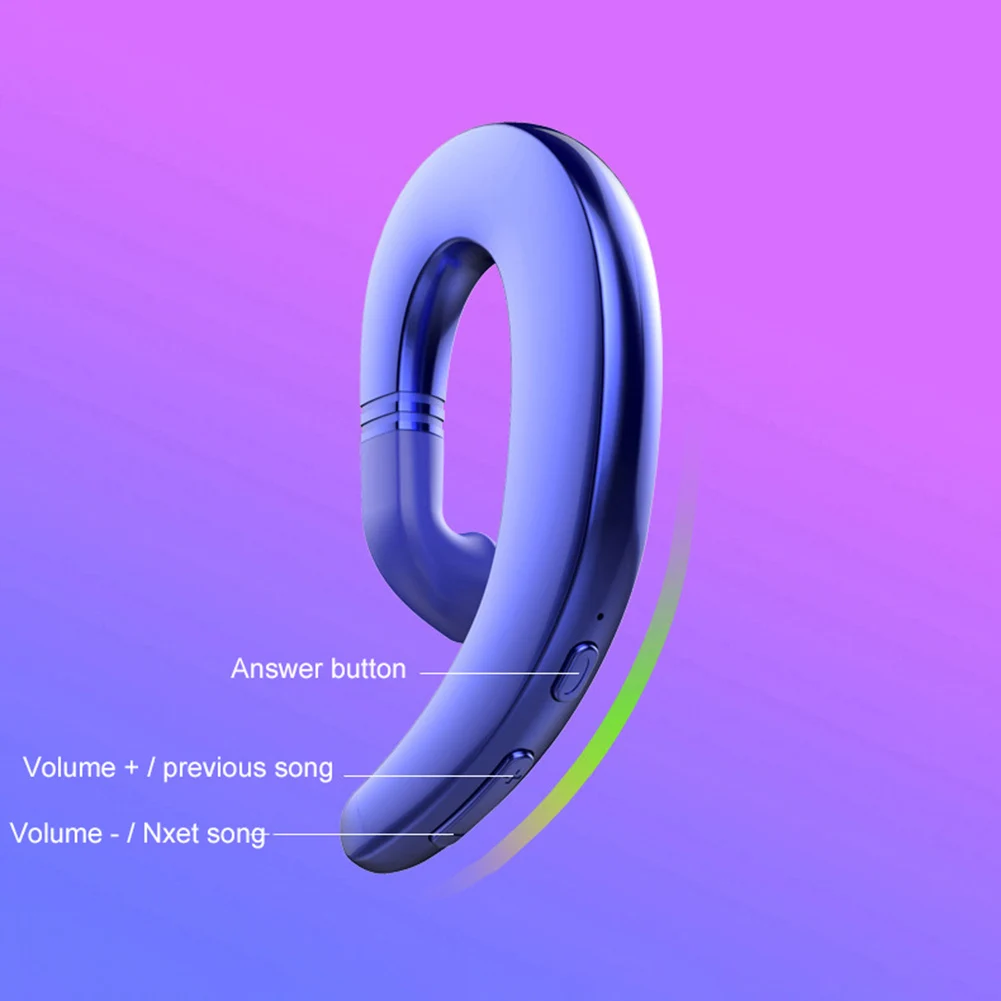 Костная проводимость наушники беспроводной Bluetooth 4,2 Спортивная стерео гарнитура для ноутбука планшет для xiaomi для iphone 7 8 X