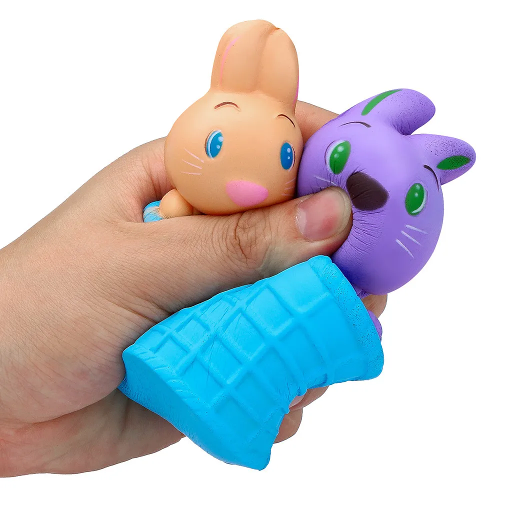 Новая мода Kawaii счастливый Пасхальный кролик медленно поднимающаяся кукла милые мягкие для сжатия Игрушка снятие стресса игрушка для детей подарок изысканный