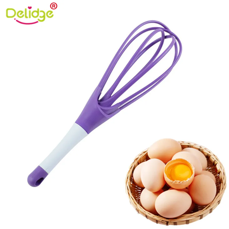 

Delidge 1 pc Egg Beaters Food-Grade PP Egg Whisk Mixer New Designer Kitchen Blender Baking Flour Stirrer Random Color