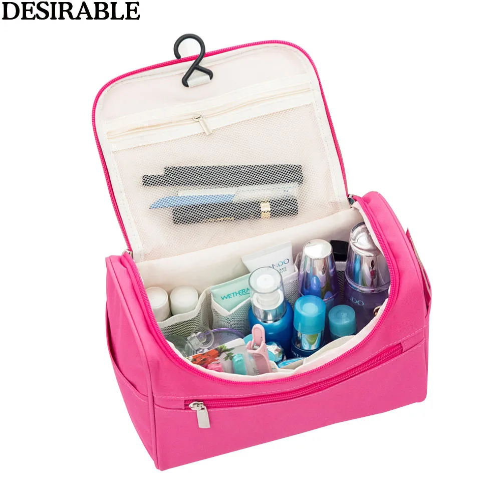 

Hanging Toiletry Kit Oxford cloth Zipper Travel Storage Bag For Cosmetic Portable Toiletry wash Pockets Makeup Tools Organizer