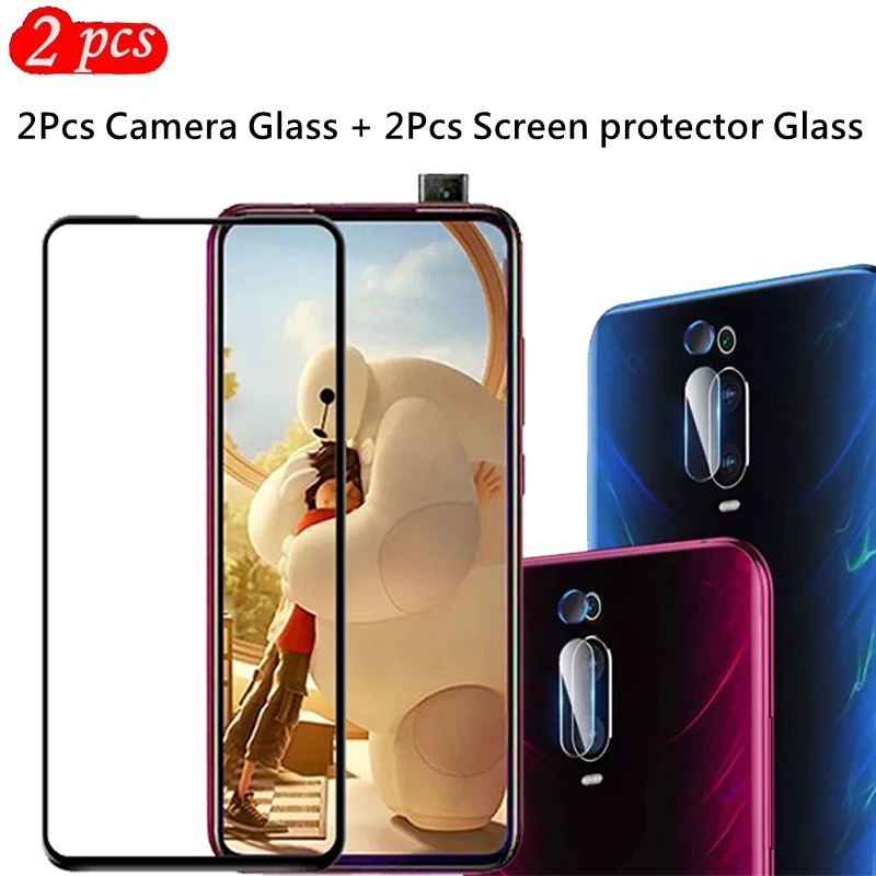 

2Pcs Full Cover Tempered Glass Screen Protector For Xiaomi Redmi K20 K20 Pro camera Soft Glass For Xiaomi Mi 9T Pocophone F2