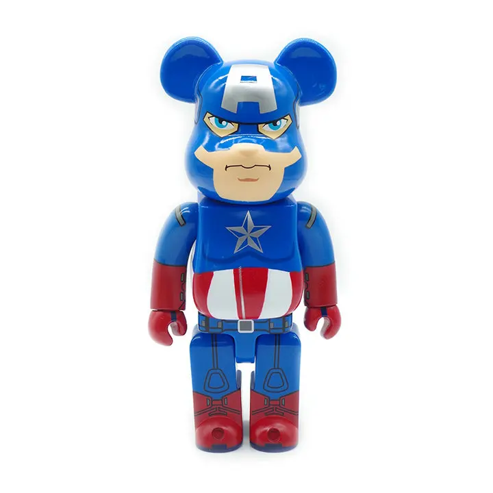 Бесплатная доставка EMS 400% bearbrick be @ rbrick Медиком игрушка Капитан Америка модная