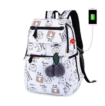 

brand backpack for girls school bags female cute cat back bag backpacks for teenage girls new year girl christmas gift