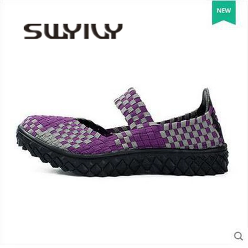 SWYIVY/Женская Тонизирующая обувь тканая дышащая ручной работы коллекция 2018 года