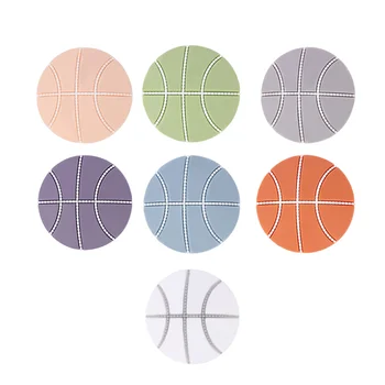 

2pc Self Adhesive Rubber Door Handle Pad Basketball Shape Door Knob Antiskid Door Stoppers Guard Bumpers Buffer Wall Protector