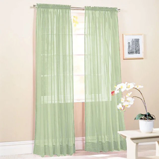 High End Clic New Solid Color Voile Sheer Curtain Panel Window High End Clic New Solid Color Voile Sheer Curtain Panel Window Curtains 100 200cm