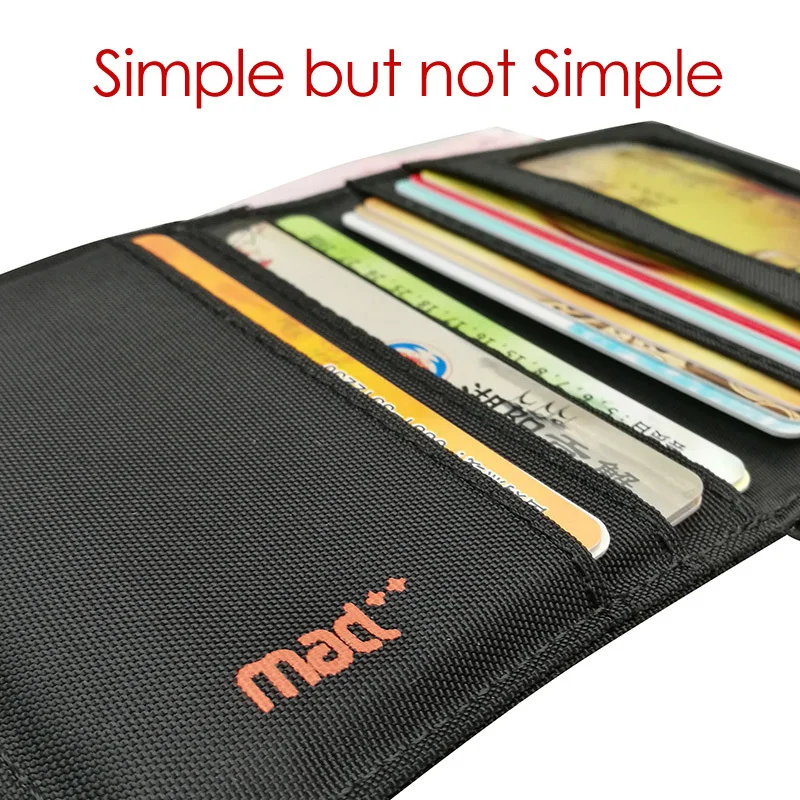 2019 Minimalist Slim Nylon Wallet For Men Women Slimline Ultra Thin Mini Small Male Female Zipper Coin Purse Compact Money Bag