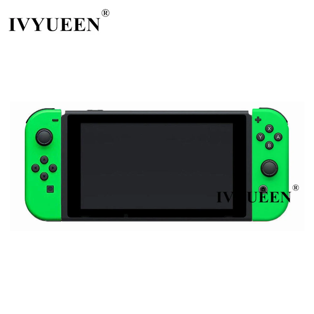 

IVYUEEN Replacement Housing Shell Case for Nintend Switch Right Left Joy-Con Console with Middle Frame Accessories Green sets