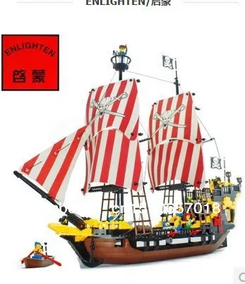 2016 qimeng 308 Pirate ship building block Longan Plastic Spells inserts the child toy Pirate king baby toys baby-brick : image 2016 qimeng 308 Pirate ship building block Longan Plastic Spells inserts the child toy Pirate king baby toys baby-brick