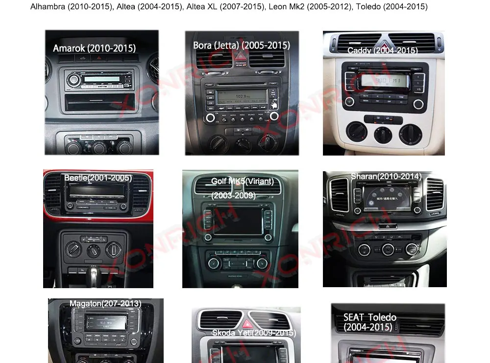 Top Android 8.1 Auto Stereo Radio GPS Car No DVD Player For koda/Octavia/Seat/VW/CC/PASSAT B6 B7 Golf 5 6 RAM 2GB 4 Core 11