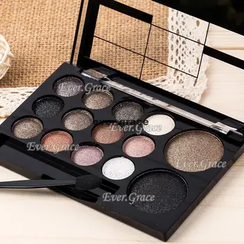 

ICYCHEER Neutral Nude 14 Colors Makeup Eye Shadow Shimmer Warm Eyeshadow Palette Pigmented Smoky Silky Kit