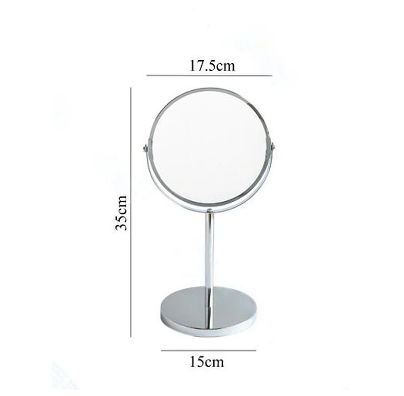 Croydex Make Up Mirror Standing 2x Magnification Round Pedestal Shaving Bathroom 