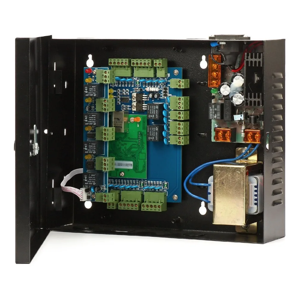 220 В к DC 12 В блок питания цвет черный мощность 30-60 Вт коробка для TCP/IP двери плата управления доступом Панель Система контроля доступа