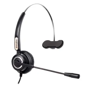 

VoiceJoy 2PCS RJ9 Headset Call Center headphone Avaya 24XX 46XX Nortel phone headset call center headset with RJ9/RJ10 plug