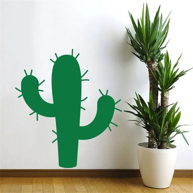 Plant Cactus Wall Decal Art Decor Sticker Postecactus wall Art Sticker