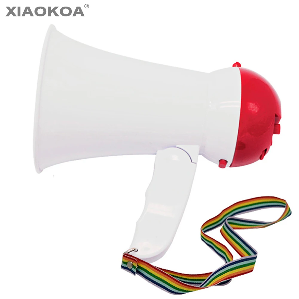 Mini Portable Megaphone Handheld Microphone Recording Loudspeaker