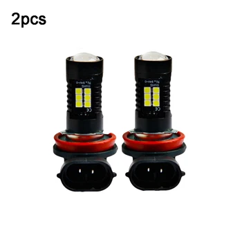 

2pcs 12V LED Auto Car Fog Light Bulb 21W H11 3030 21SMD 6000K White Light Projector High Power Driving Lamp Signal Fog Lighs