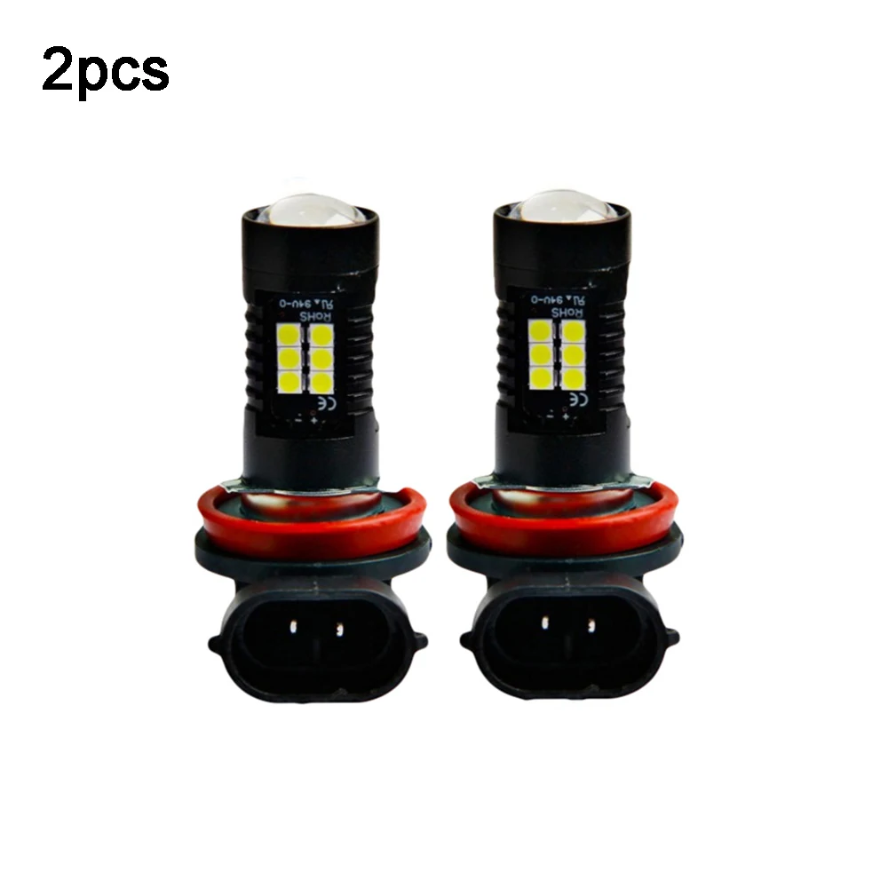 

2pcs High Power Driving Lamp Signal Fog Lighs 12V 21W H11 3030 21SMD LED Auto Car Fog Light Bulb 6000K White Light Projector