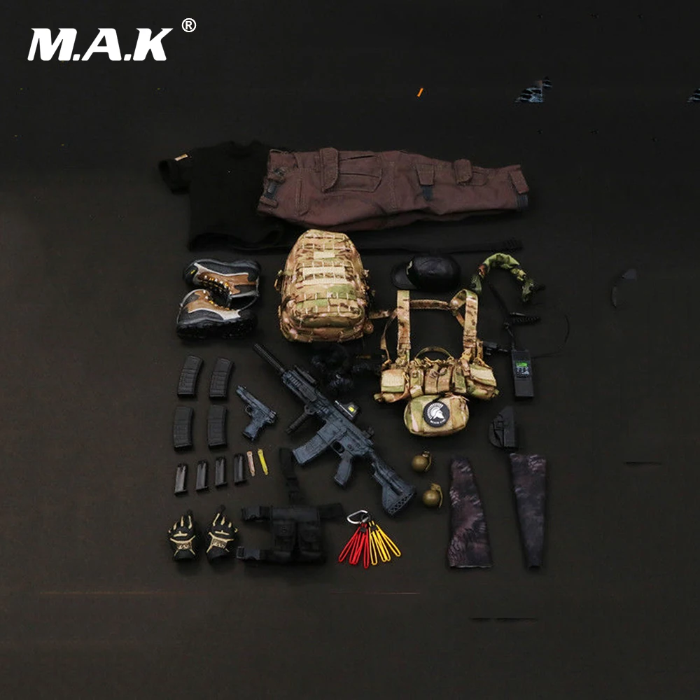 

1/6 Scale Male Clothes Set PMC Private Military Contractor Combat Set Weapon Toys for 12'' Man Action Figure