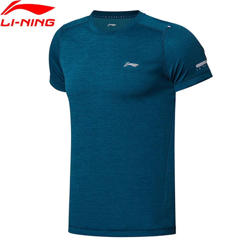 

Li-Ning Men Running Series T-Shirt 100% Polyester Regular Fit LiNing Comfort Sport Tee T-shirts ATSN023