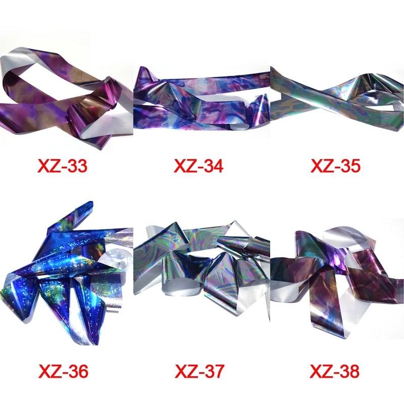 

6 Sheets Clear Shell Iridescent Film, Resin Inclusion AB Shell Abalone Effect, 4 x 100cm( ~1-1/2" x 39 1/4" Resin Chameleon Film