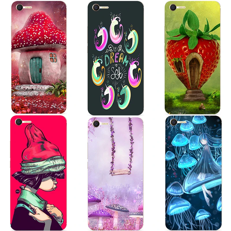 Colorful Design Printing Case for Meizu E2 ME2 / Meilan 5.5'' Soft TPU Back Cover Cute Cartoon Capa |