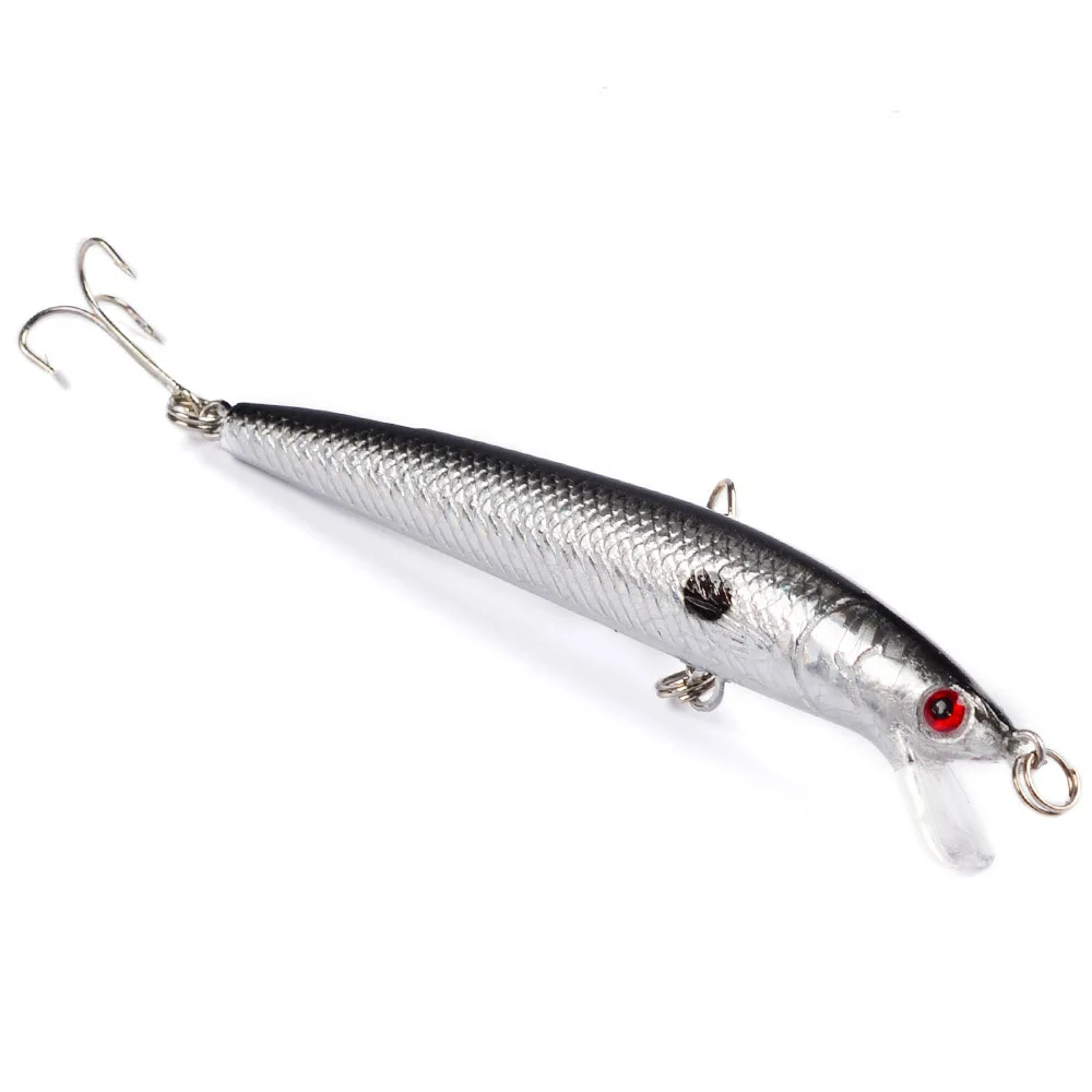  Floating Minnow Fishing Lures 3D Eyes Hard Aritificial Wobblers Crankbaits Deep Swim Plastic Baits 