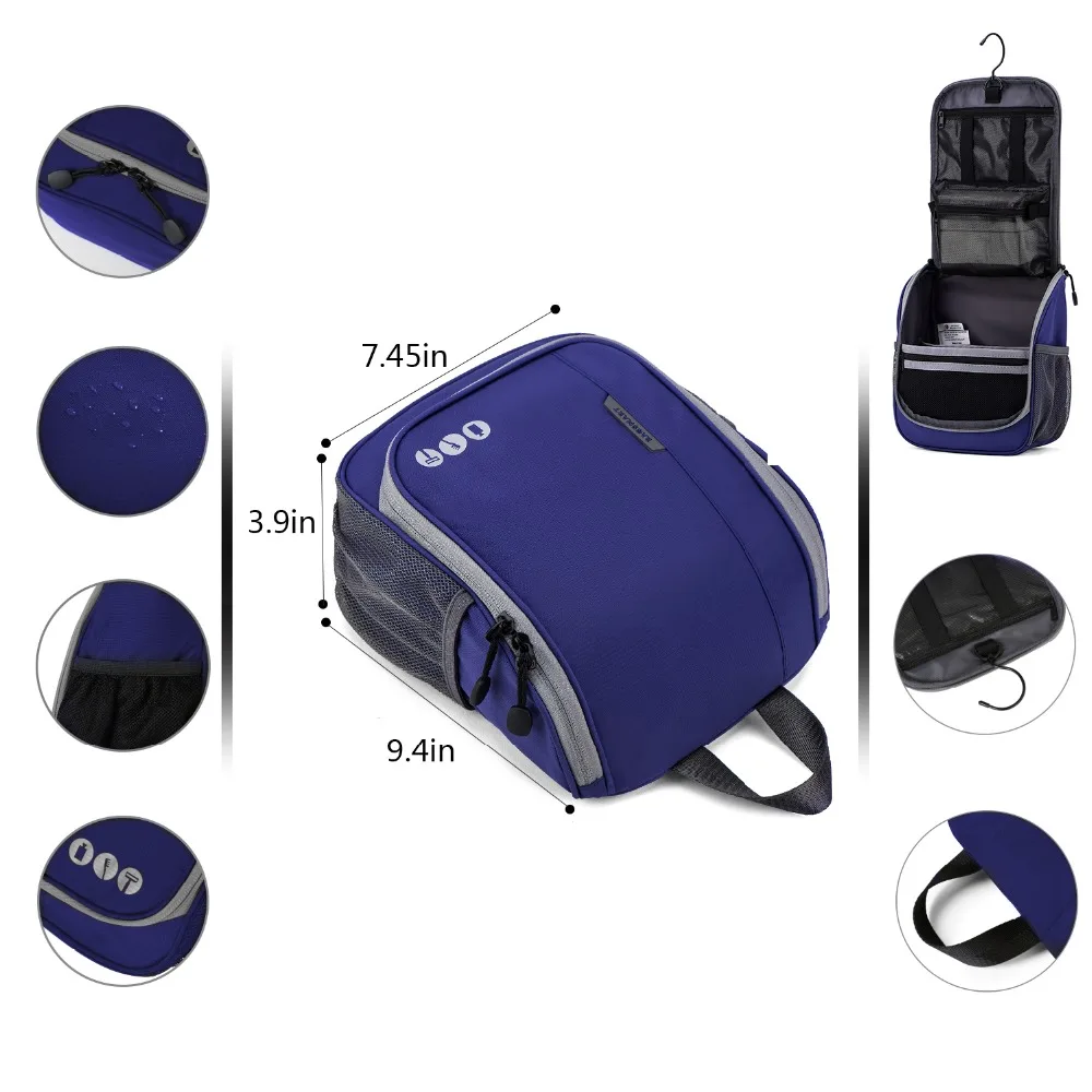BAGSMART Unisex Toiletry Bag Portable Toiletry Kit Large Capacity Dopp Kit For Cosmetic Organize Travel Make Up Bags Waterproof BAGSMART Unisex Toiletry Bag Portable Toiletry Kit Large Capacity Dopp Kit For Cosmetic Organize Travel Make Up Bags Waterproof